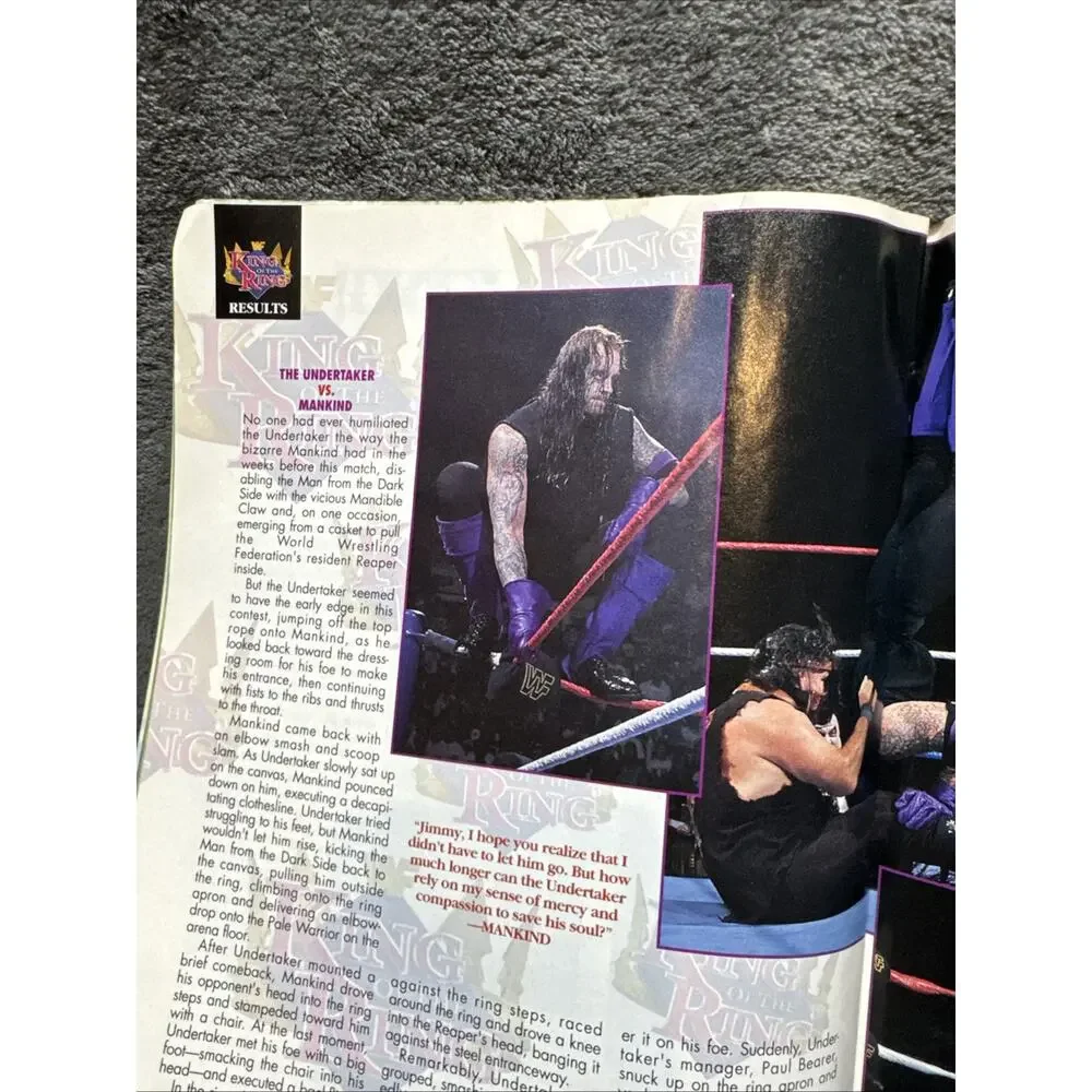 WWF MAGAZINE SEPTEMBER 1996 Godwinns Cover Poster‎ Sunny Skip article Undertaker